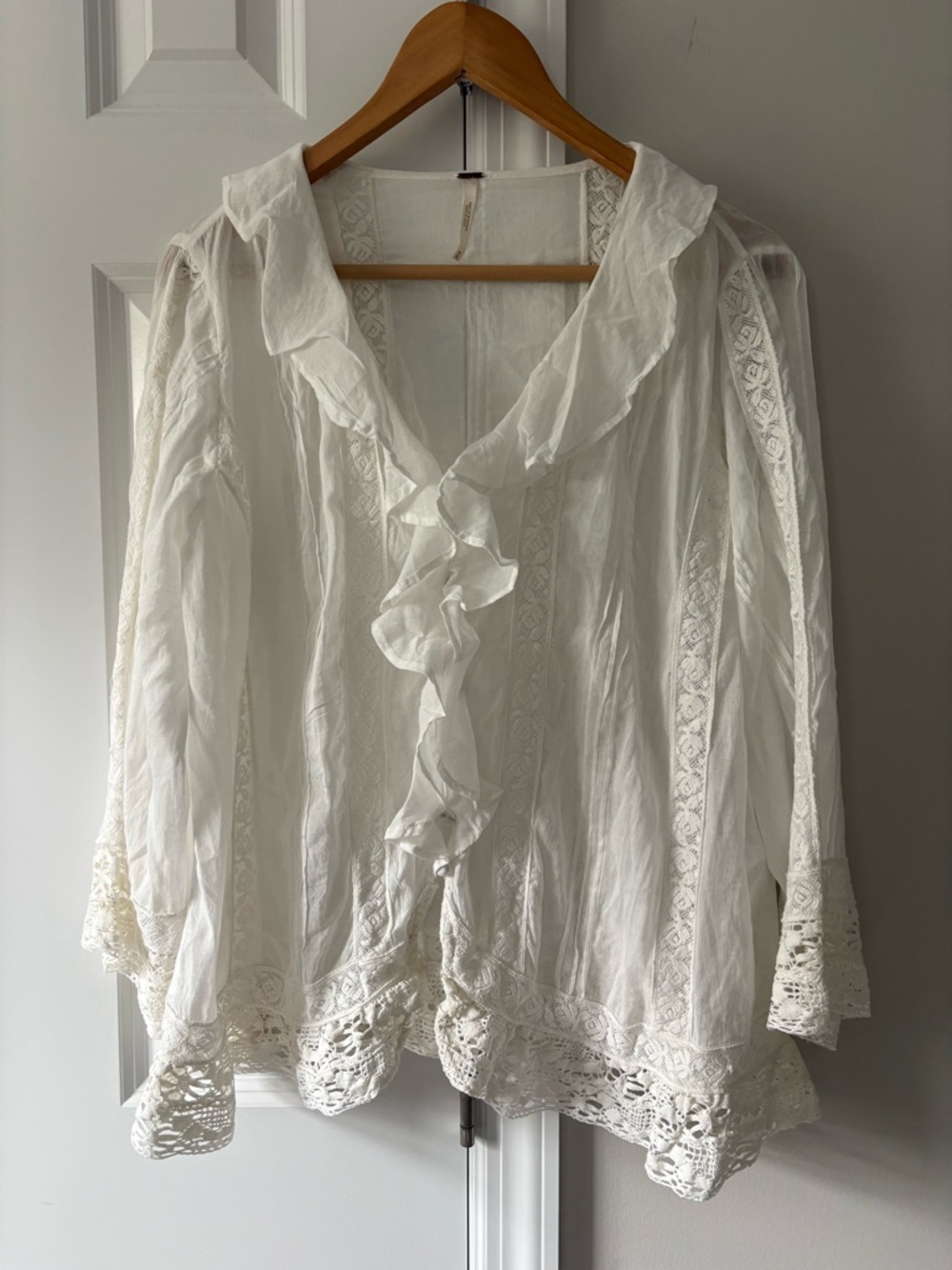 Free People Chante Ruffle Top - Picture 3 of 10